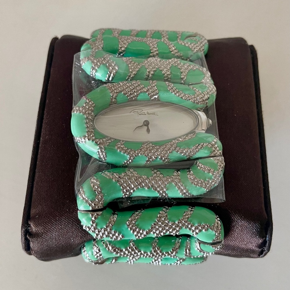 Roberto Cavalli Women’s Cleopatra Snake Bracelet Watch